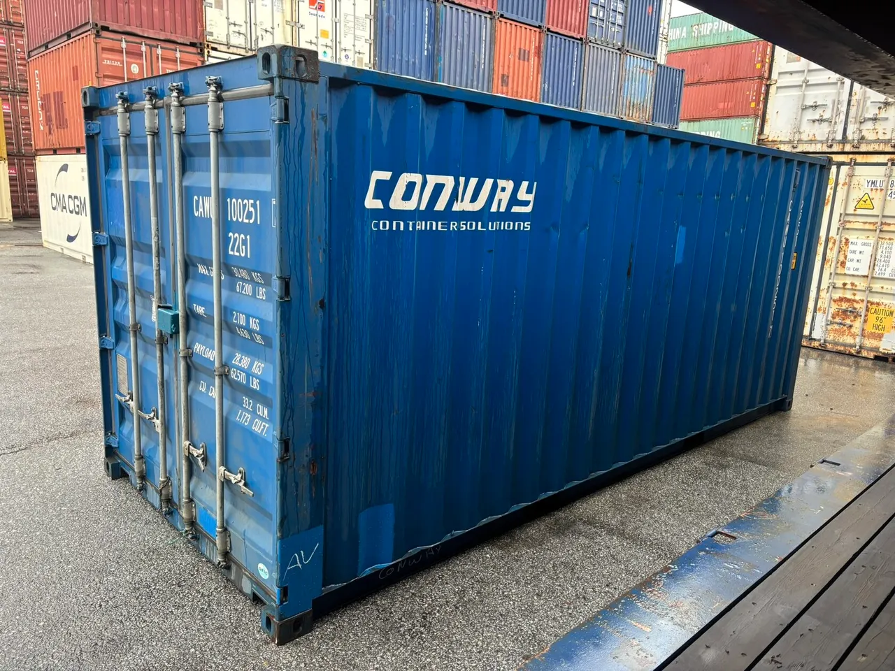 20ft Standard shipping container, Used — CAWU1002517