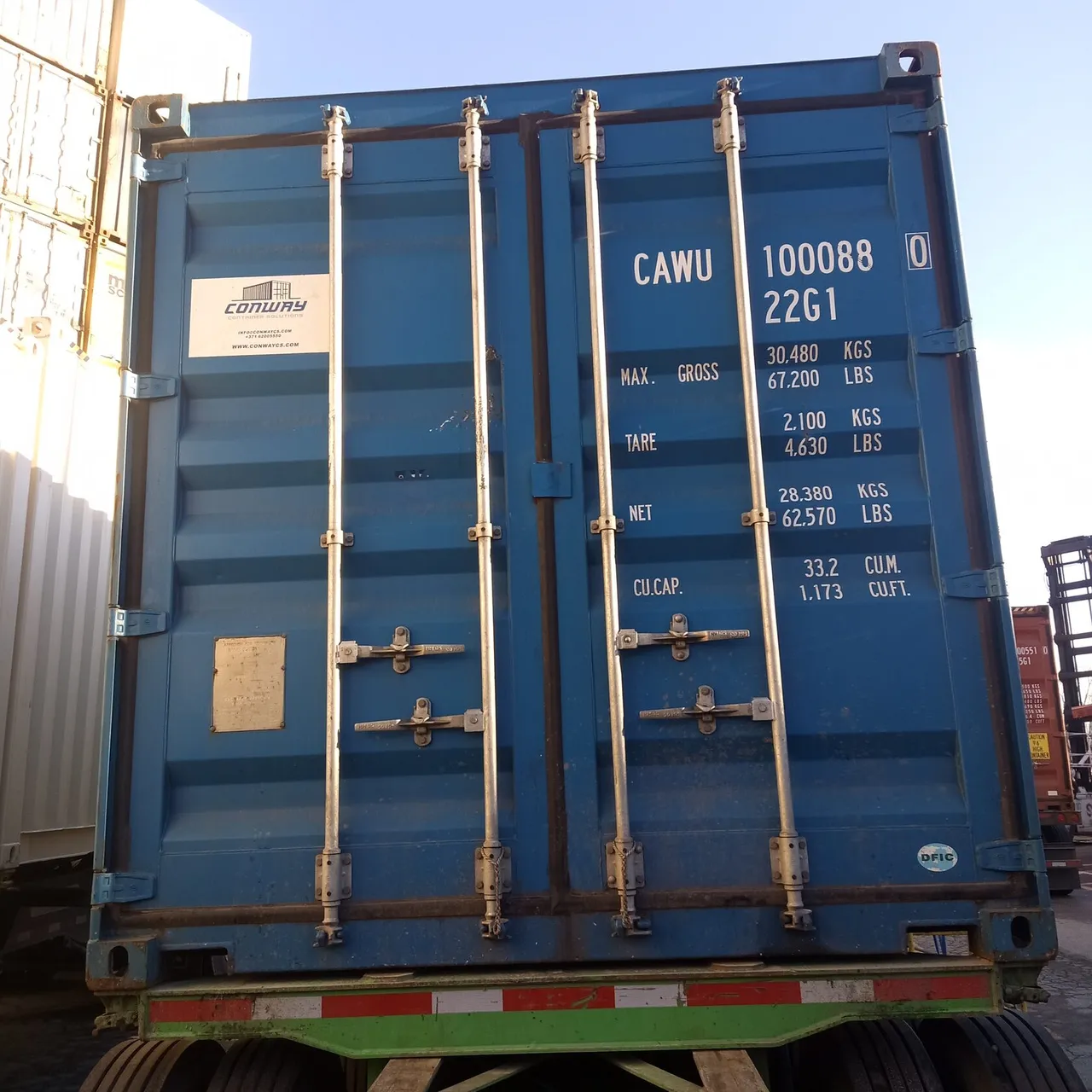 20ft Standard shipping container, Used — CAWU1000880