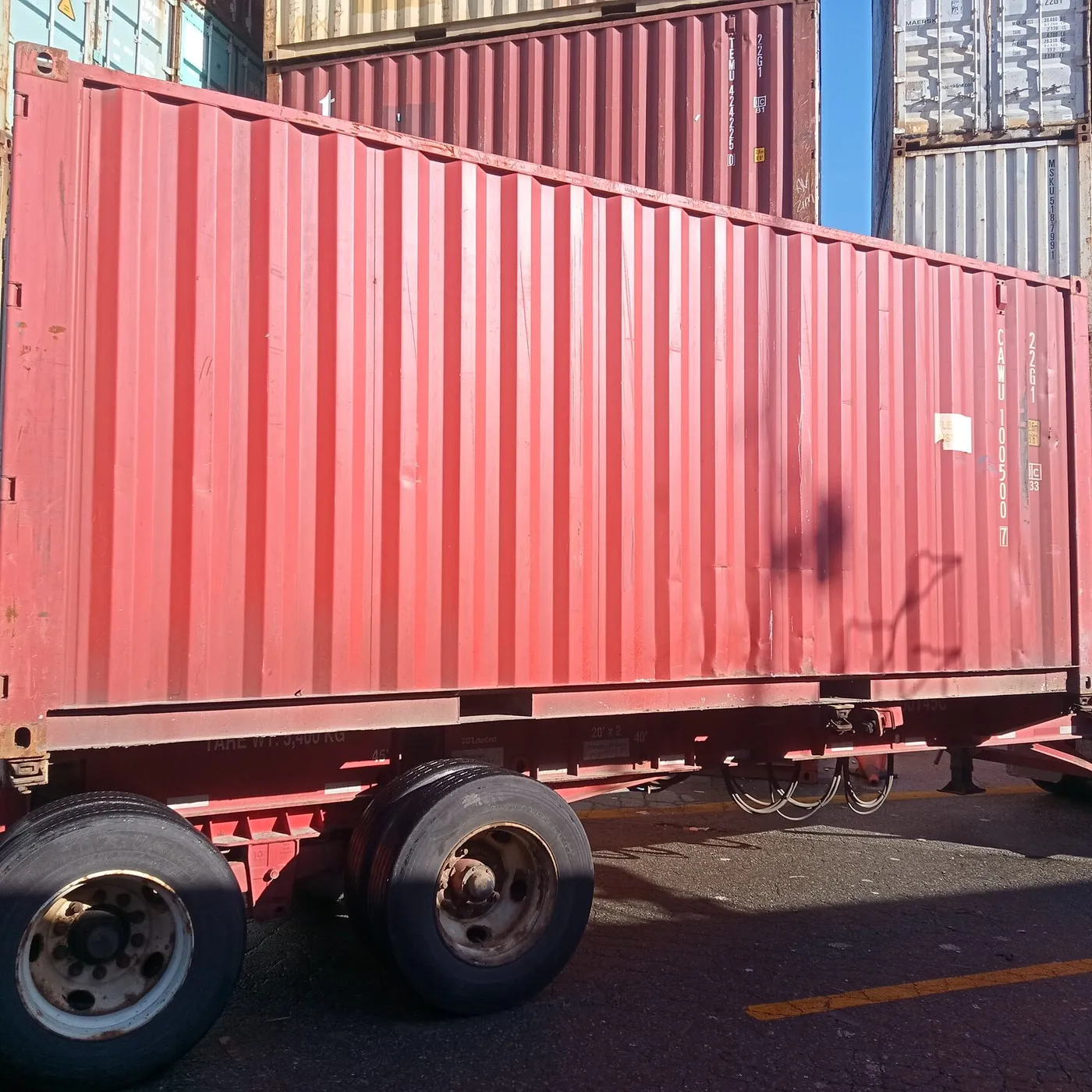 Used 20ft Standard shipping container — CAWU1005007